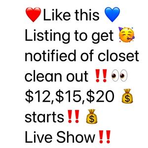Live Auction8:00pm Central time ‼️Come Shop till you drop‼️💙 🛍️